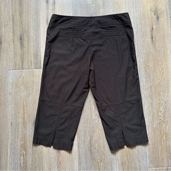 Laura Petites Chocolate Brown Capri Pants - Size 14 - Picture 2 of 9